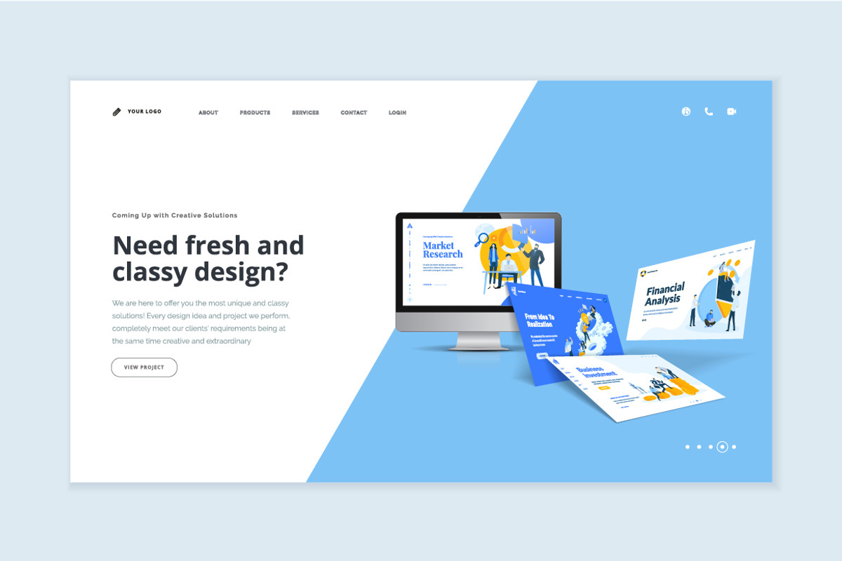 Website Template Design, a Templates & Theme by PureSolution