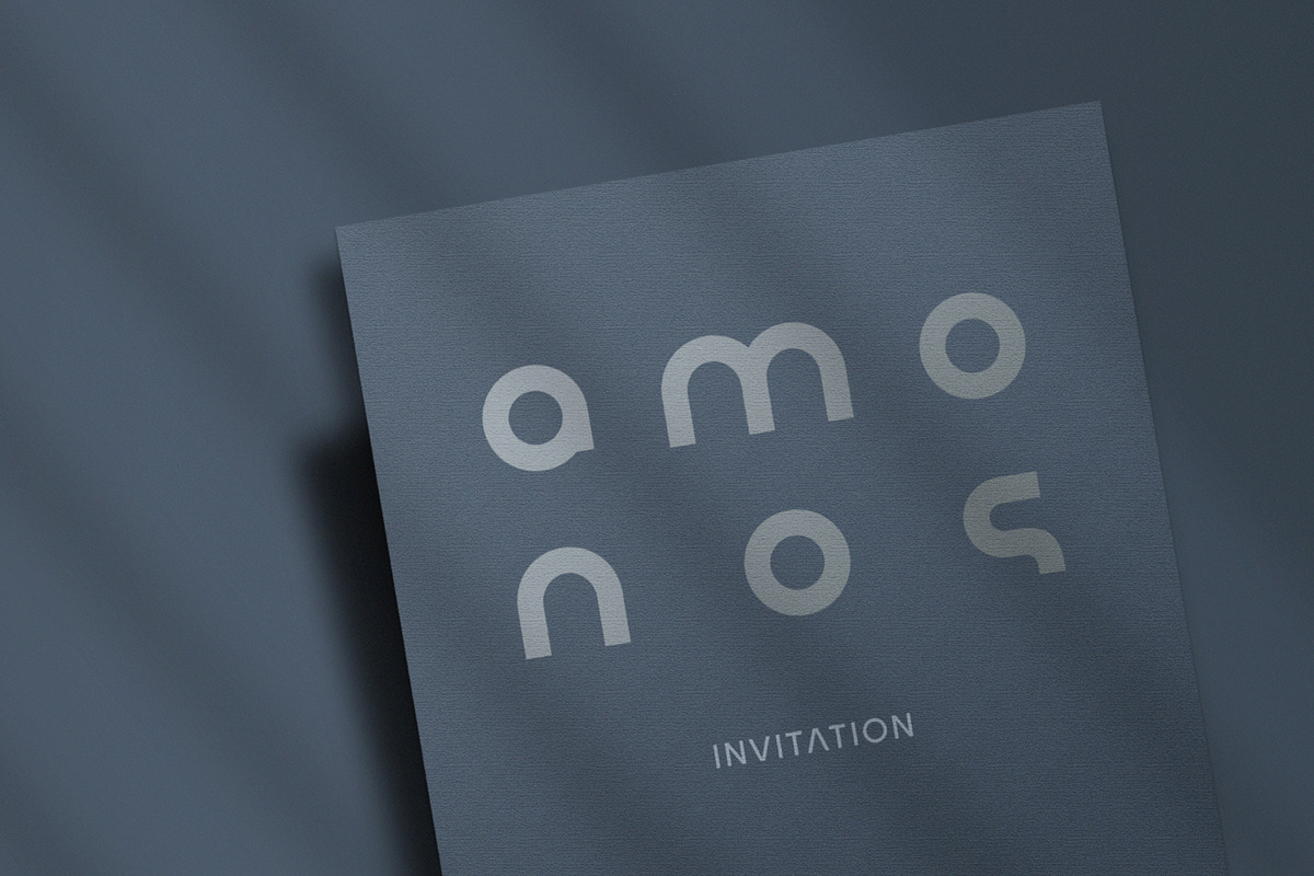 Amonos Display Font Family, a Sans Serif Font by Ryul Davidson (Photo 1 of 15)