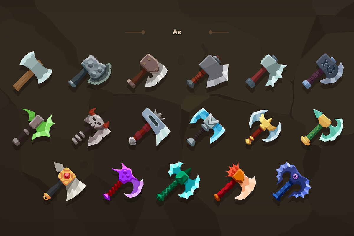 2D Icons - Casual Weapon, an Object Graphic by LAYERLAB (Photo 8 of 10)