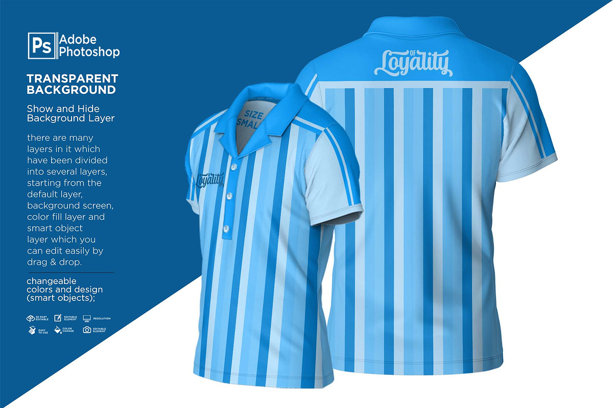Dress Suit Polo T-Shirt S Mockup, a Shirt Mockup by Nanggroe Scripting (Photo 4 of 8)