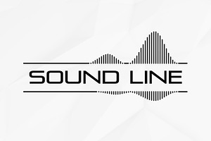 Sound Wave Logo Bundle Music Dj Line