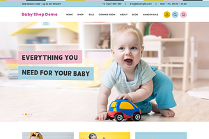 Baby Shop Demo, a Landing Page Template by simplywebs