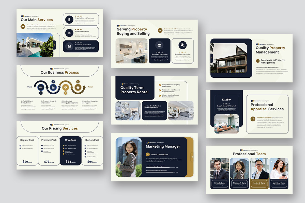 Decasa Real Estate Agency GSlides, a Presentation Template by kerismaker (Photo 5 of 10)