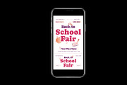 Modern Back to School Fair Ticket, a Stationery Template by Neermana (Thumbnail 3 of 4)