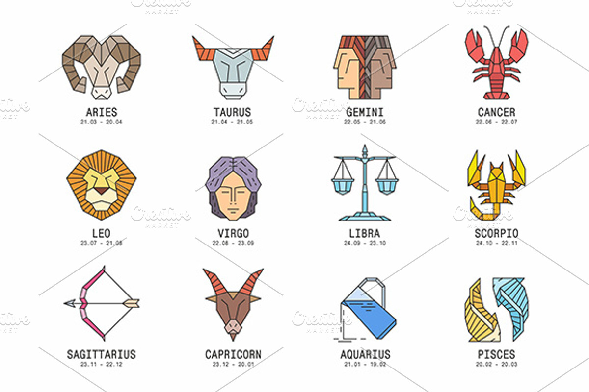Zodiac signs, a Graphic by Volyk (Photo 1 of 16)