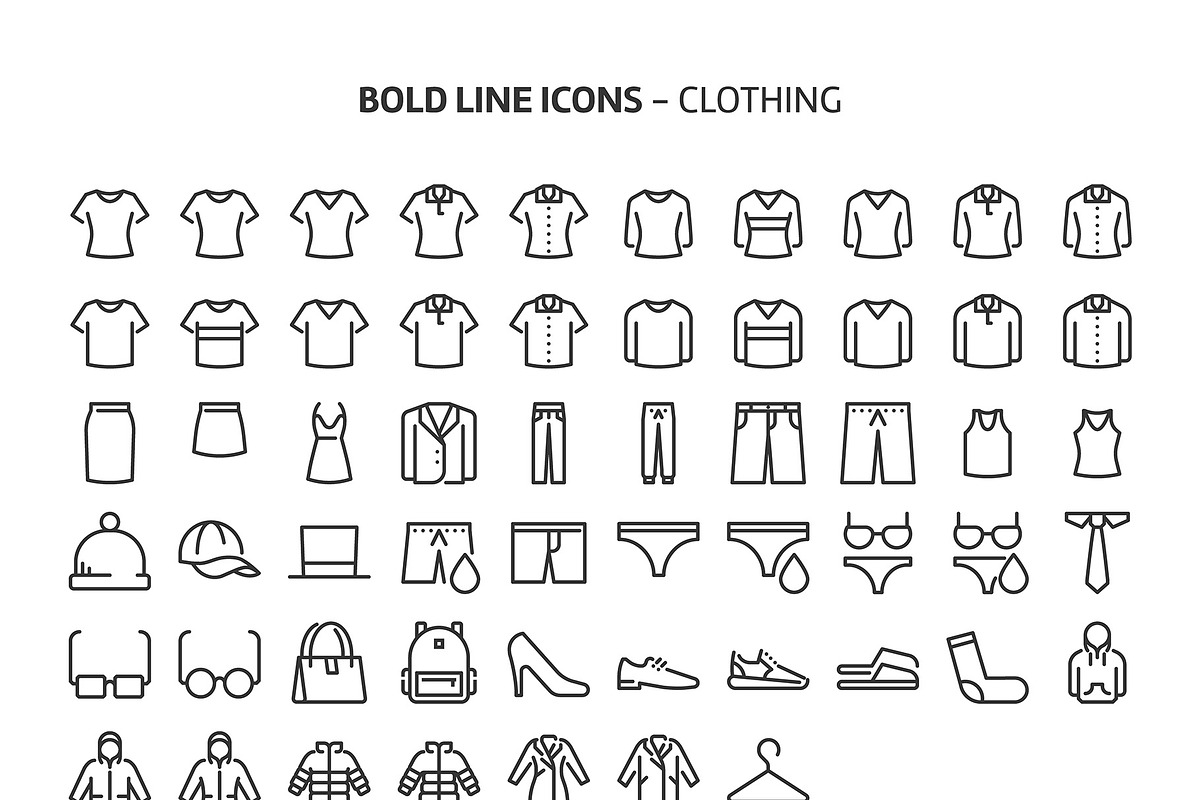 Bold Line Icons, an Outline Icon by Howcolour (Photo 122 of 151)