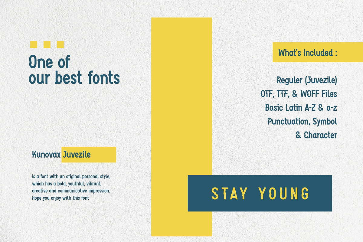 Kunovax Juvezile, a Font by Kreabie (Photo 5 of 10)