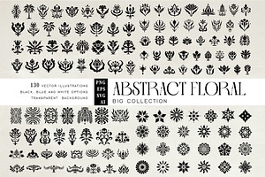 Big Abstract Minimal Floral Bundle