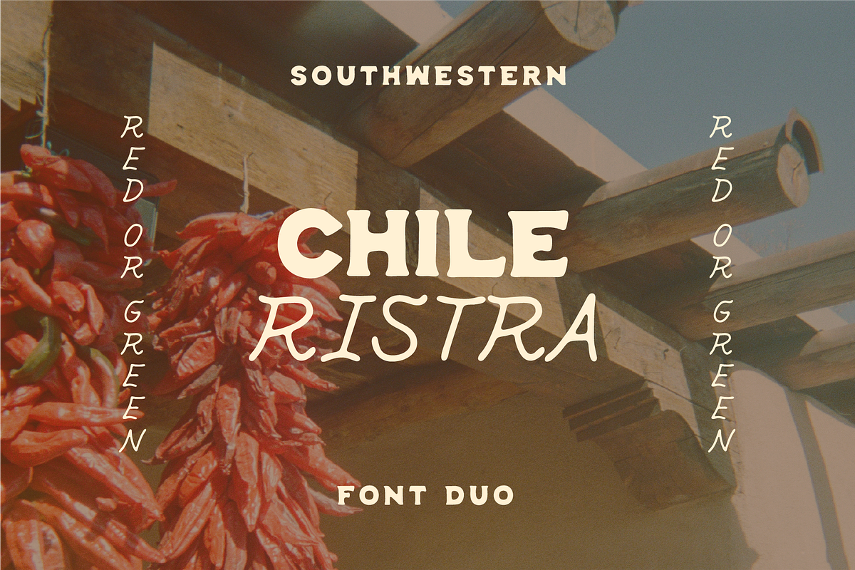 Chile Ristra, a Font by MEG BURK CHOI (Photo 1 of 3)