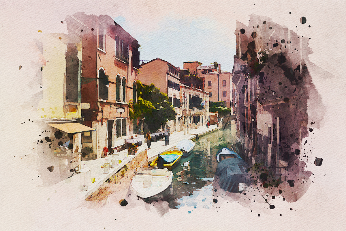 Artistic Watercolor Paint Effect, an Action Add-On by liptouse (Photo 4 of 12)