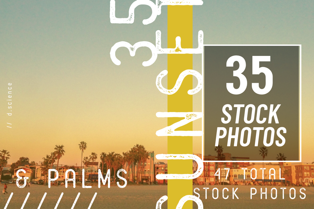 Sunset & Palm Trees Photo Bundle, a Nature Photo by Template Monkey @dscience (Photo 3 of 12)
