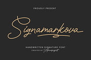 Signamarkova, a Handwritten Font by ahweproject (Thumbnail 1 of 16)