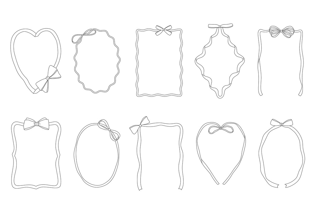Bows and Frames Collection, a Decorative Illustration by yarynabo (Photo 13 of 15)