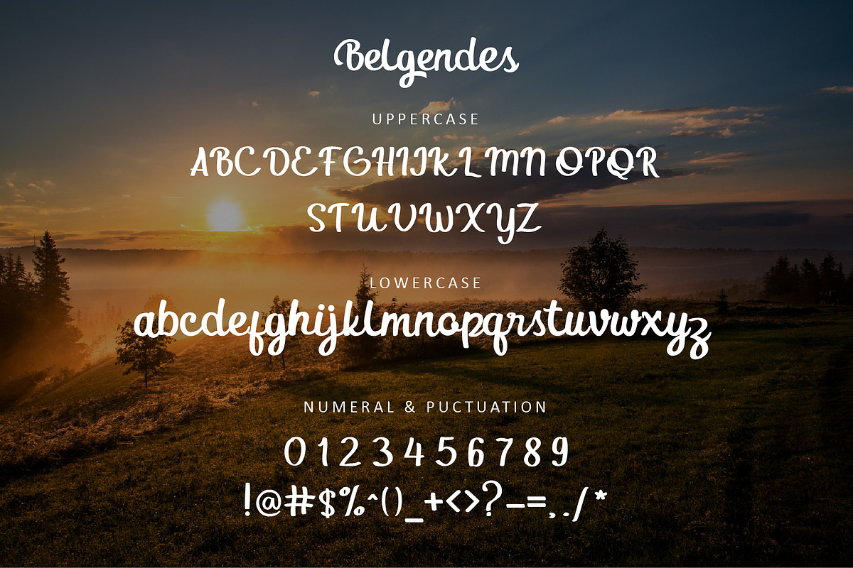 Belgendes Script preview 2