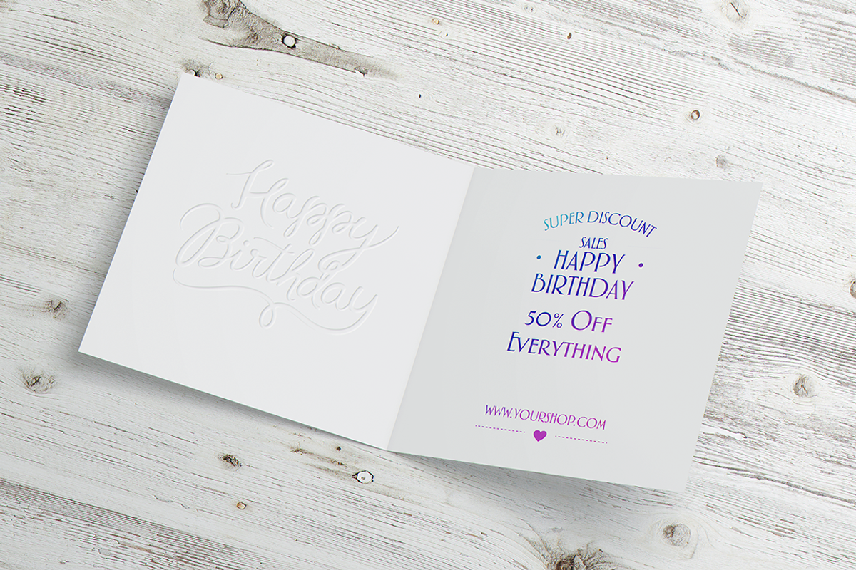 Square Invitation & Greeting Mockup, a Print Template by coloformia (Photo 8 of 11)