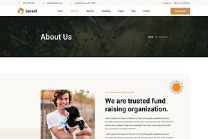 Animal Shelter Website Template