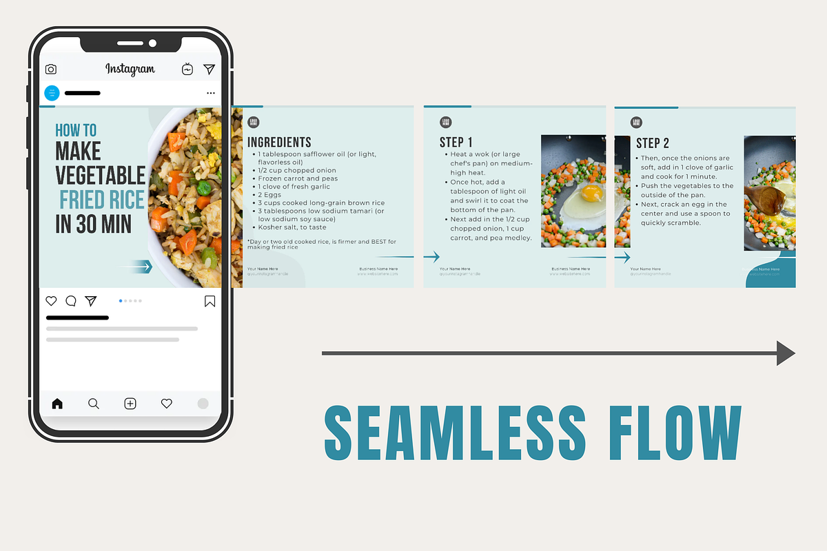 Instagram Carousel Templates Canva, a Social Media Template by Designs ...