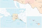 Map United States of America - Color, an Illustration by Vector Maps (Thumbnail 4 of 4)