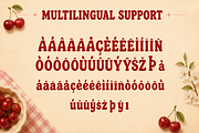 Sweet Cherry - Retro Display Font, a Serif Font by overlaytemplates (Thumbnail 5 of 5)