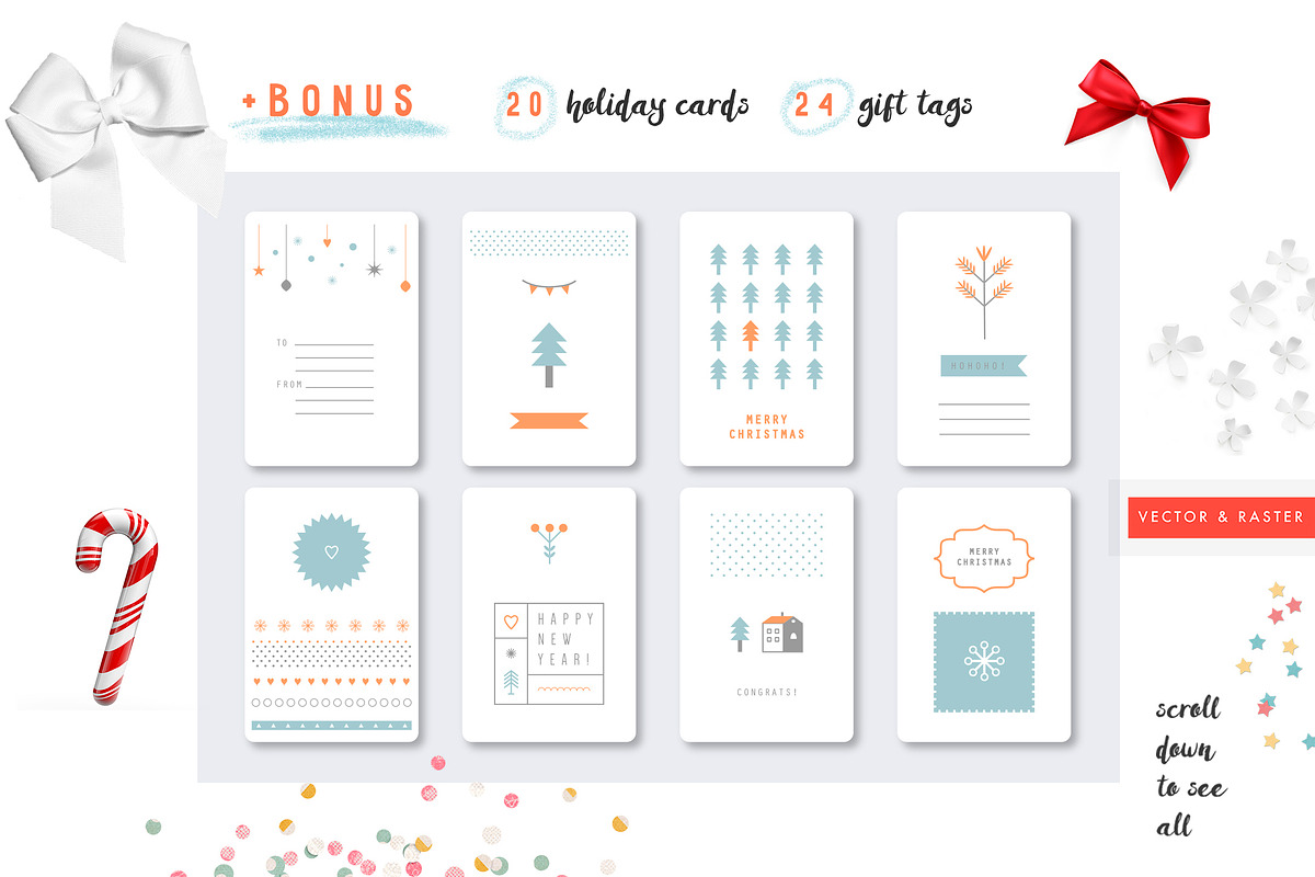 BIG holiday KIT, a Decorative Illustration by Lera Efremova (Photo 4 of 7)