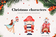 Christmas Nutcracker Watercolor Set, a Decorative Illustration by Art Dari Autumn (Thumbnail 4 of 19)