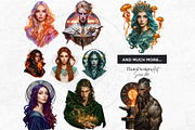 Baltic gods Pantheon clipart Set, a Person Illustration by ThatsDesignArt (Thumbnail 10 of 10)