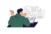 Students learning set. Education, an Education Illustration by PaperTrident (Thumbnail 8 of 17)