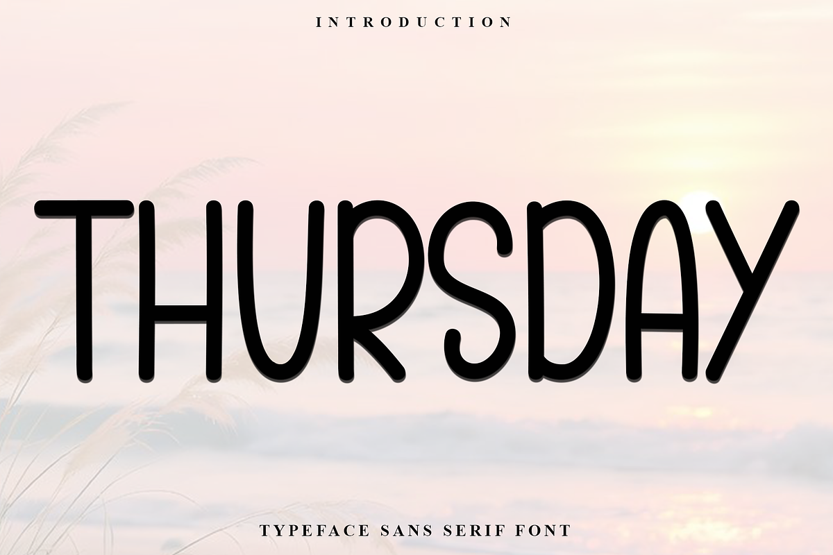 Thursday, a Sans Serif Font by InermediaSTUDIO (Photo 1 of 7)