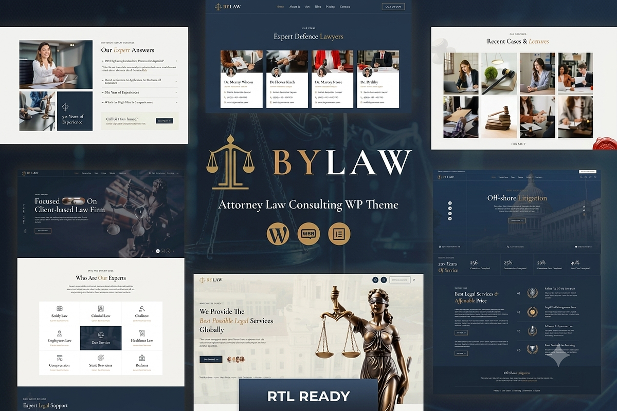 By Law WordPress Theme, a WordPress Template by ThemesRain (Photo 1 of 3)