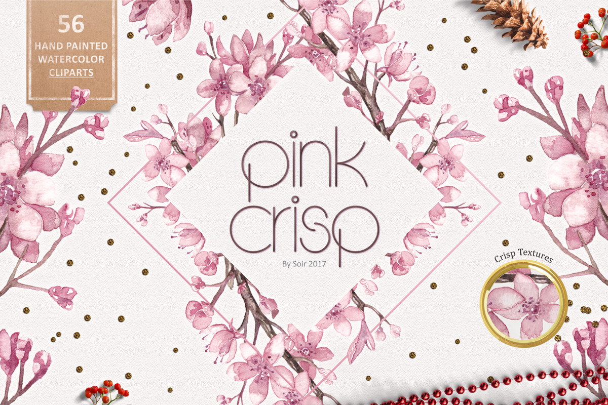 Pink Crisp, a Texture Illustration by Soir Creative (Photo 1 of 5)
