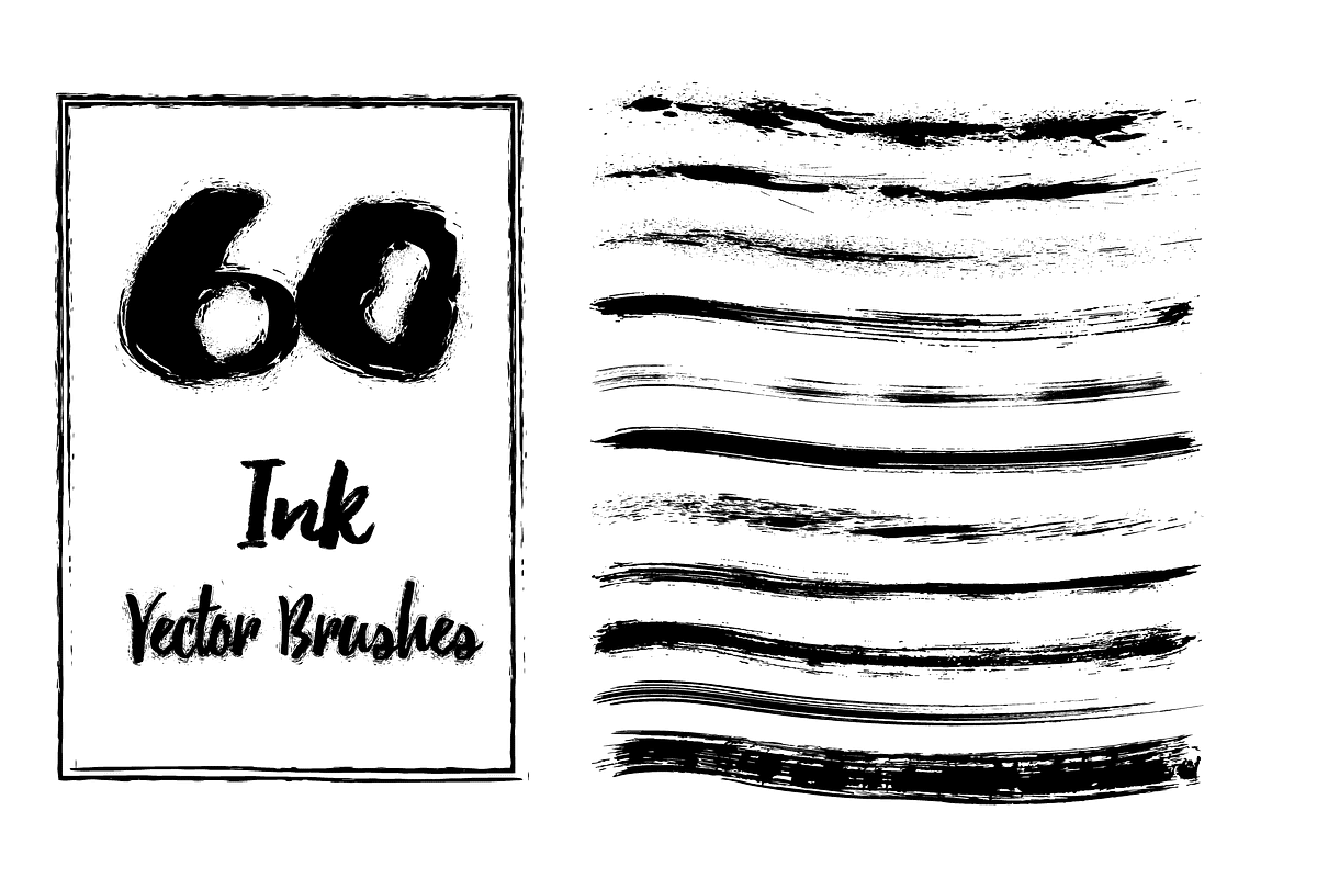 60 Grunge Brushes, a Brush Add-On by Elinorka (Photo 1 of 2)