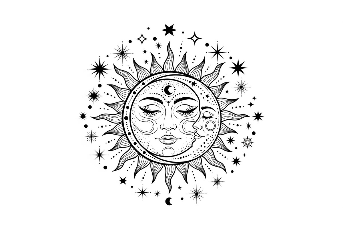 Sun Moon Celestial Mandala Bundle, an Illustration by Gaye Art (Photo 21 of 31)