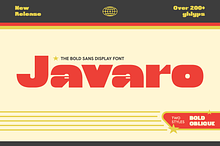 Javaro - Bold Display Font