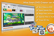 Smart DVD Creator for Mac, a Product Mockup by EffectMatrix (Thumbnail 1 of 6)