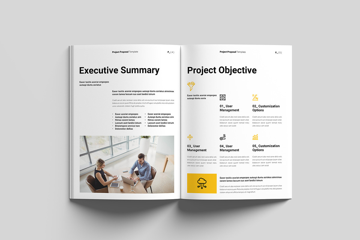 Project Proposal Template, a Brochure Template by GoldenGrid Studio (Photo 3 of 10)