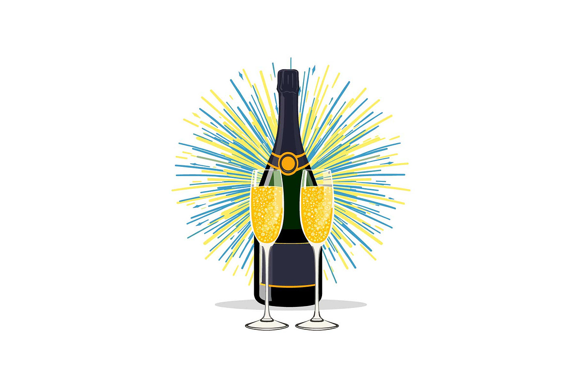 Sparkling Champagne Art Pack, an Object Graphic by Gfx_Store (Photo 12 of 16)