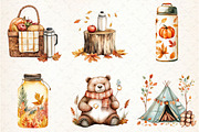 Autumn Camping Trip Clipart, an Illustration by Libby Wishes (Thumbnail 6 of 7)