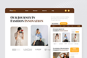 Modern Fashion Landing Page, a Landing Page Template by SquidPixey (Thumbnail 2 of 5)