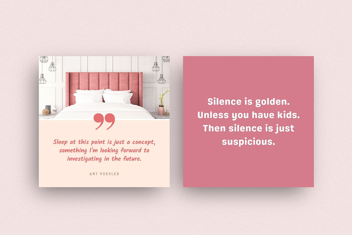 Mom Life Quote Templates Canva, a Social Media Template by DeeBeeDesign (Photo 4 of 9)