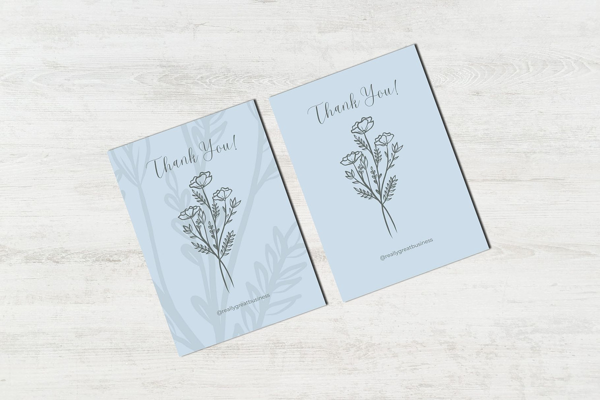 Simple thank you card template canva, a Card Template by DesignArts (Photo 4 of 4)