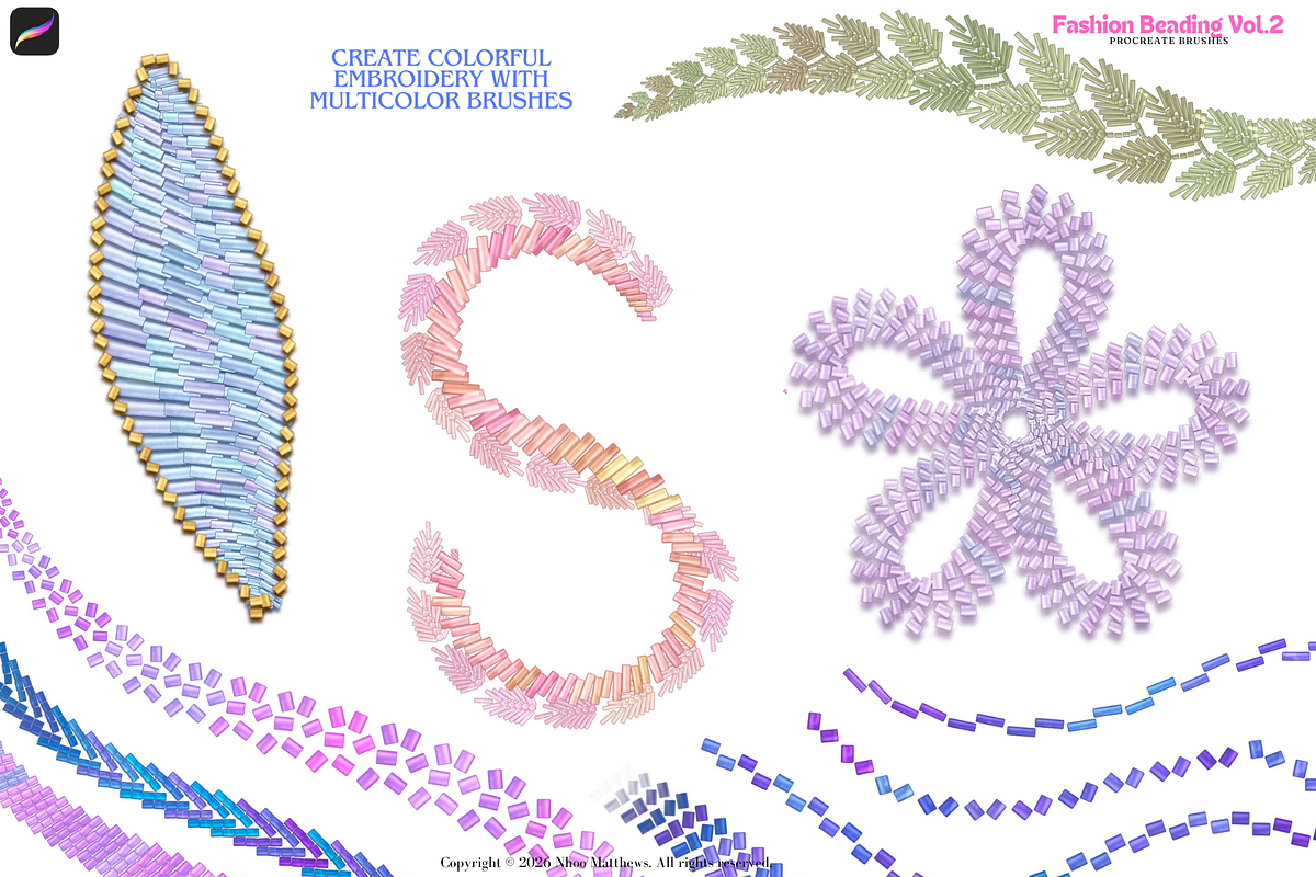 Procreate Brushes Fashion Beading 2, a Brush Add-On by Fashion Workshop Bkk (Photo 15 of 19)