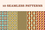 10 Funky Vintage Patterns, a Pattern Graphic by Minkina (Thumbnail 3 of 5)