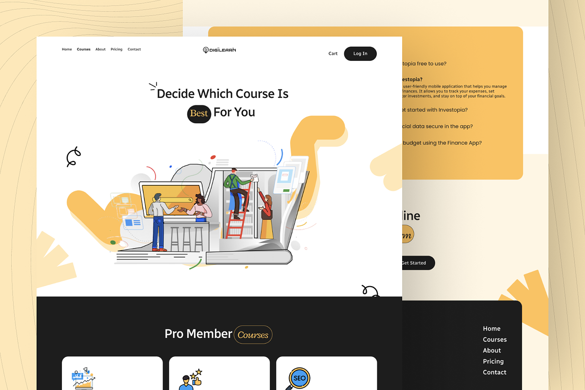 DigiLearn - Web Responsive UI Kit, an UI Kit Template by Digibulbo (Photo 7 of 11)
