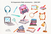 School Supplies, Back to School, an Object Graphic by Mia Digital (Thumbnail 2 of 3)