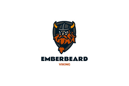 Mascot Modern Viking Logo Design preview 3