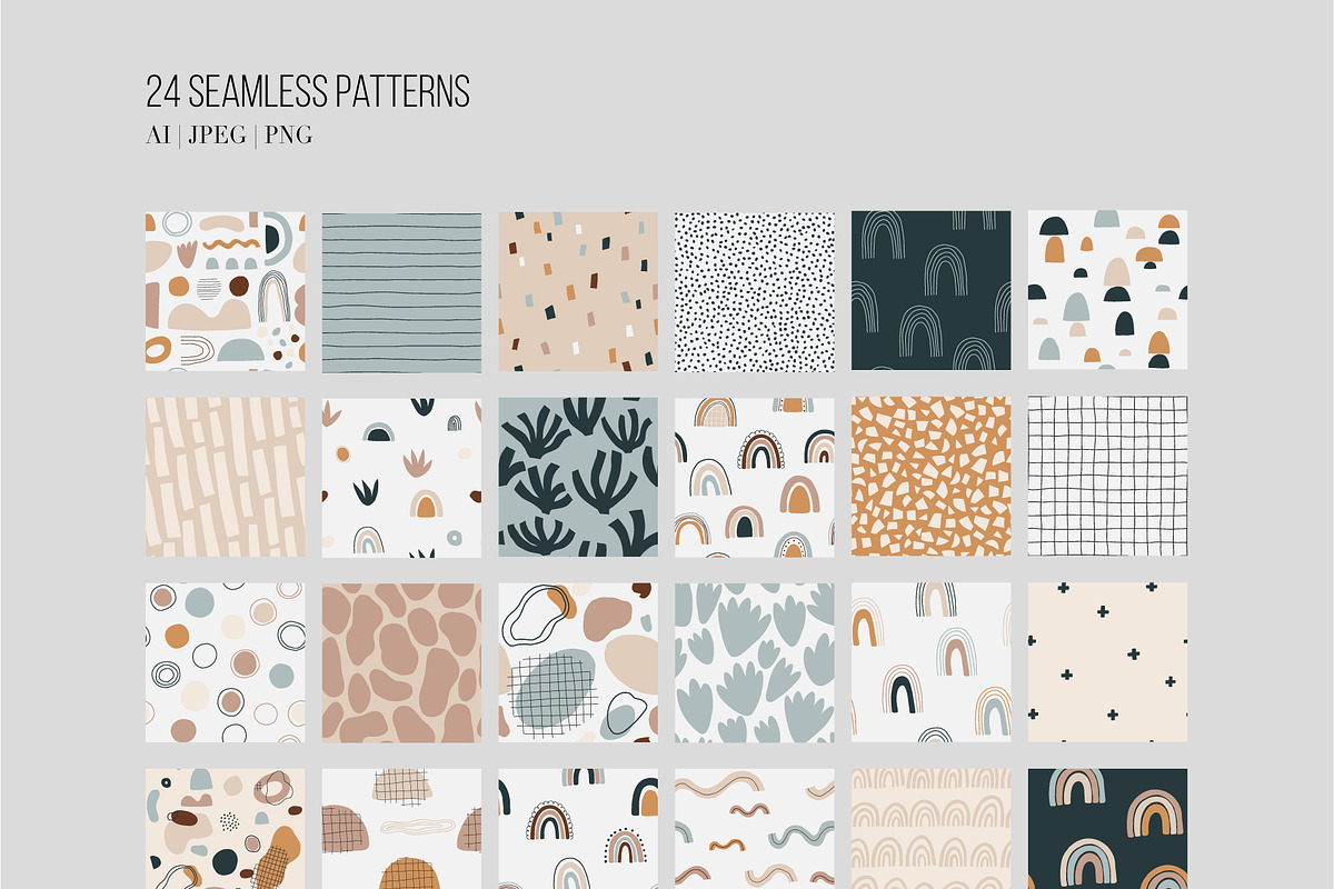 Rainbow Abstract Patterns & Shapes, a Wallpaper Graphic by Bosotochka♥Art (Photo 6 of 10)