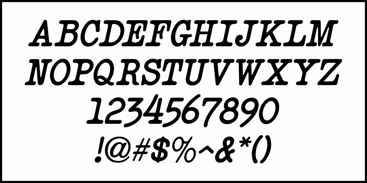 Teleprinter Message, a Font by Jeff Levine Fonts (Photo 5 of 5)