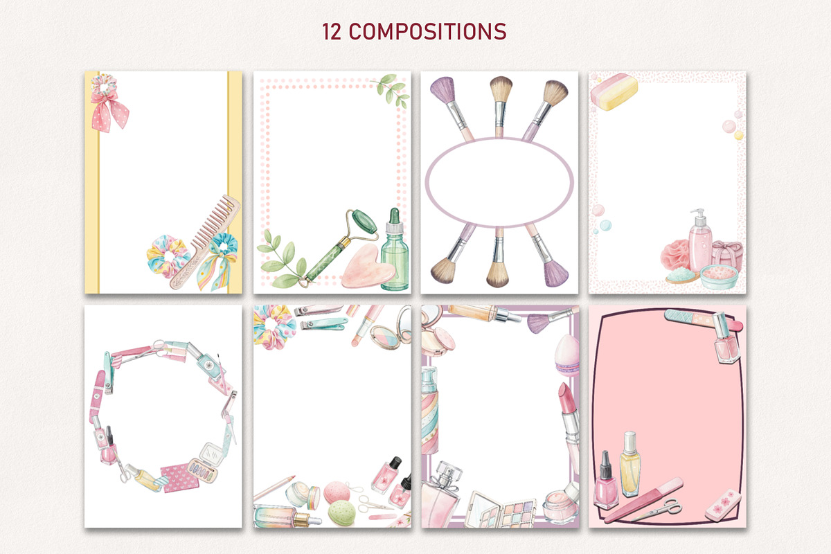 Makeup, Skincare, Self-Care, a Healthcare Illustration by Vaniuta_Art (Photo 6 of 16)