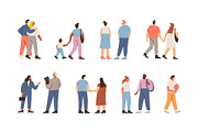 Vector Crowd People bundle, a Person Illustration by Vector_Art (Thumbnail 9 of 11)