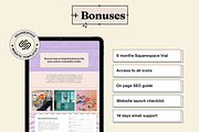 Squarespace Website template, a Squarespace Template by Ciel Lumiere (Thumbnail 5 of 8)